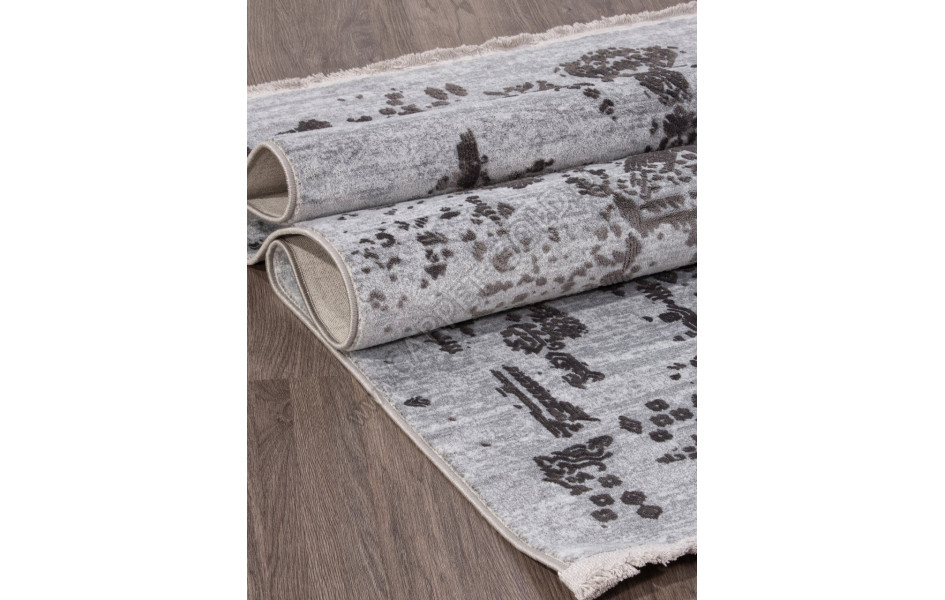 Ковер C765AL - GREY / ANTRACITE - Прямоугольник - коллекция PERLA