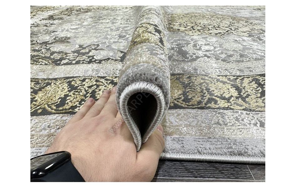 Ковер турецкий Lisa AA610A_IVORY MUSTARD овал