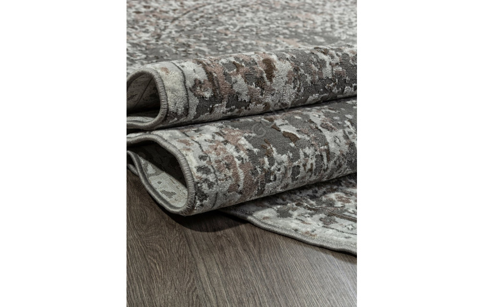 Ковер F240 - GRAY-BEIGE - Овал - коллекция GRAFF