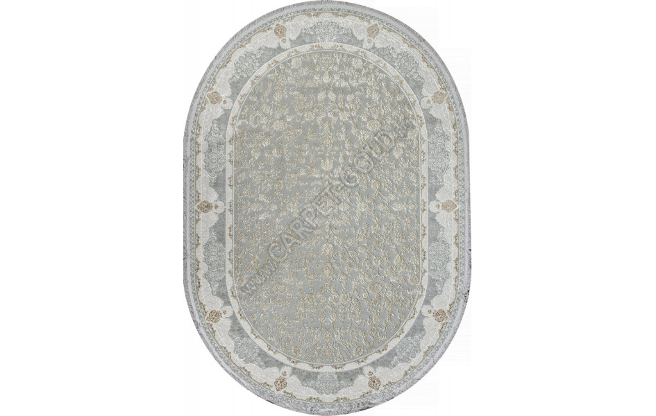 Ковер 30219Z - GREY / CREAM - Овал - коллекция SANDALI
