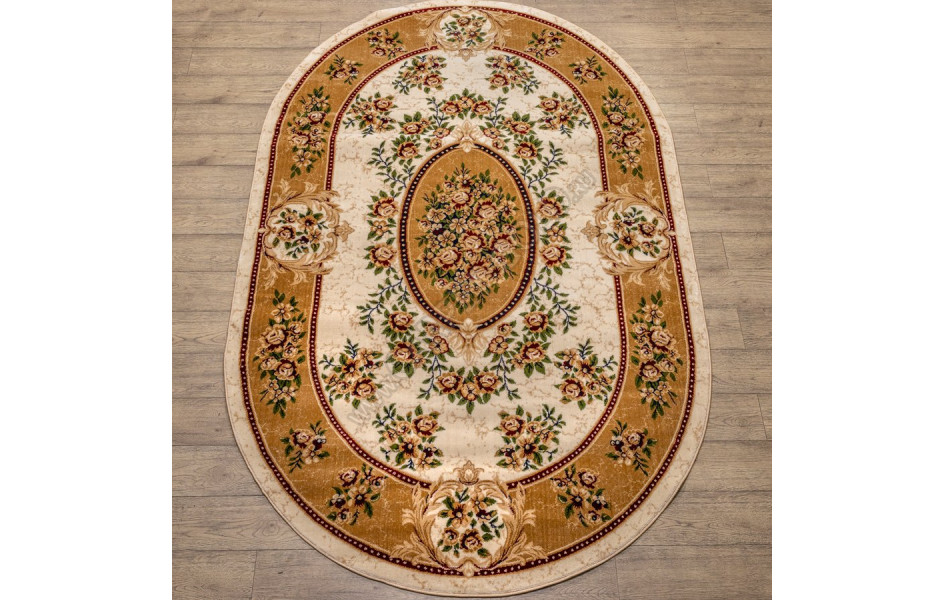 Ковры дизайн 20611 цвет 22126 Акварель овал