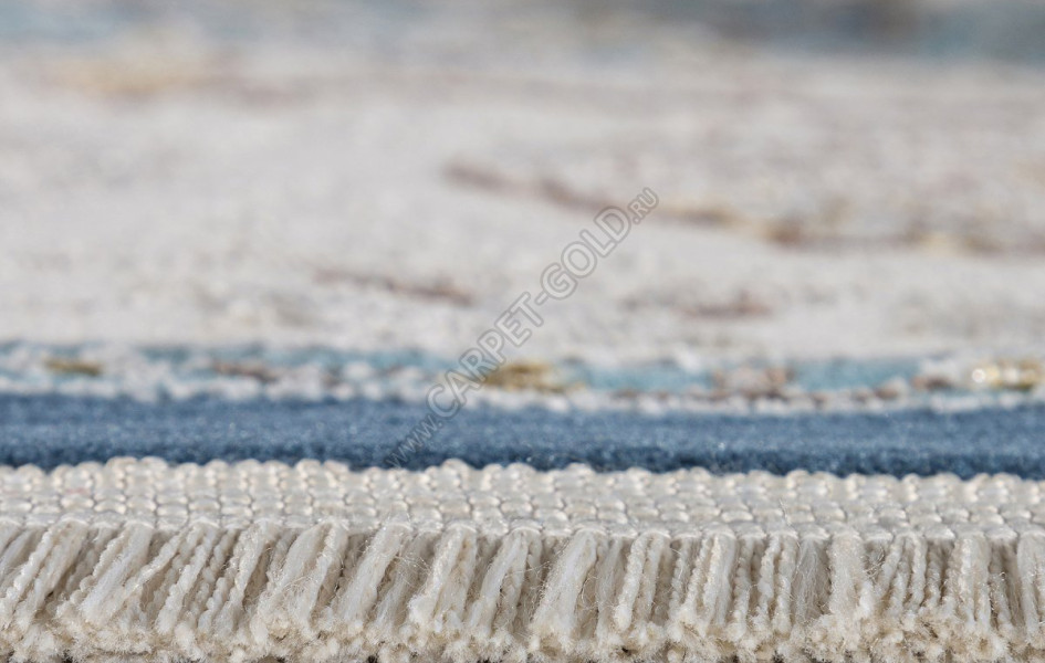 Ковер A050B - D.BLUE / CREAM - Овал - коллекция ZARINA